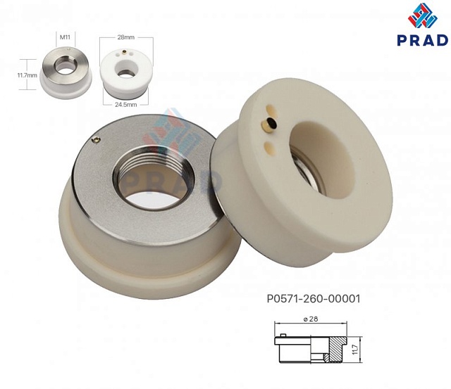 Керамическая проставка Ø. 28/24.5 мм Precitec KT B2 , OEM Precitec P0571-260-00001