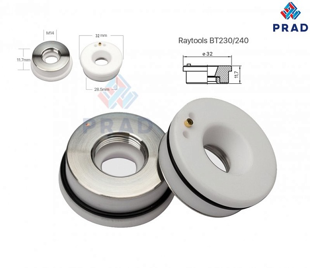 Керамическая проставка Ø. 32/28.5 мм (OEM Raytools BT220/230/240)