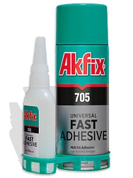 Набор Akfix 705 клей 125гр + Активатор 400мл