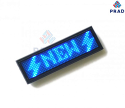 LED бейджик синий